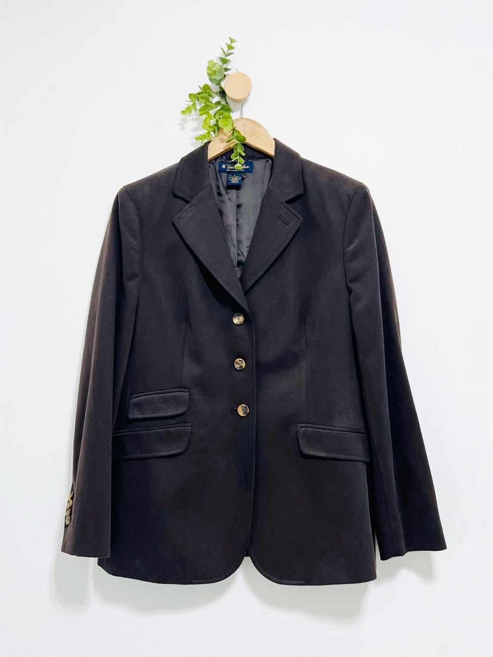Brooks Brothers Dark Brown 100% Cotton Dark Academia Blazer